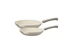 Jogo Frigideiras Tramontina Veronese Cerâmica Bege 2 Peças