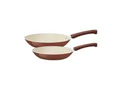 Jogo Frigideiras Tramontina Veronese Cerâmica Argila 2 Peças