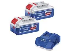 Kit 2 Baterias 20V 5,0Ah + Carregador 4,0A