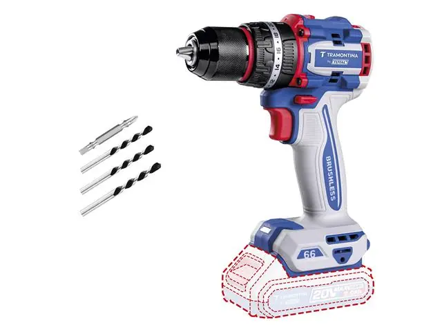 Parafusadeira Impacto 20V 66Nm Brushless - Tramontina