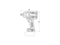 Chave de Impacto 20V 850Nm Brushless - Tramontina - 1