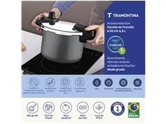 Panela Pressão Tramontina Arizona 4,5L 20cm Titânio - 5