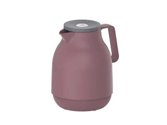 Bule Térmico Tramontina Exata Rosa 1L Botão Pressão