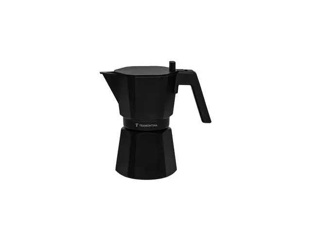 Cafeteira Italiana Tramontina Alumínio Preta 320ml Espresso