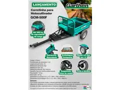 Carreta GCM-500 p/ motocultivador e trator cortador de grama - 2