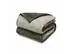 Edredom Casal Plush Flannel Chocolate Escuro/Claro 1pc - 2