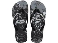 Chinelo Havaianas Star Wars Preto/Preto/Branco Tam 43-44 - 0