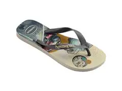 Chinelo Havaianas Harry Potter Bege Palha/Cinza Aco Tam 41-42 - 1
