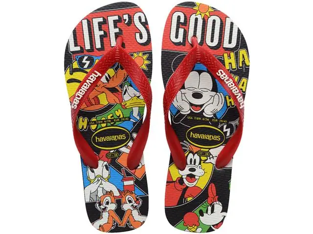 Chinelo Havaianas Top D Classics Branco/Vermelho Hibisco Tam 35-36