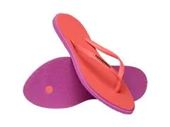 Chinelo Havaianas Slim Point Rosa Gum/Coral Tropical Tam 33-34 - 3