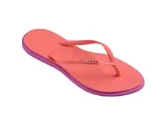 Chinelo Havaianas Slim Point Rosa Gum/Coral Tropical Tam 37-38 - 1
