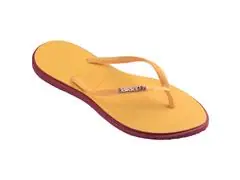 Chinelo Havaianas Slim Point Amaranto/Amarelo Caja Tam 37-38 - 1