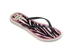 Chinelo Havaianas Slim Animals Bege Palha/Cinza Dark Metalico Tam 35-3 - 1