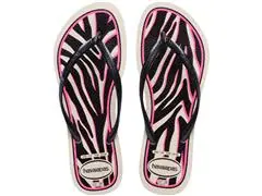 Chinelo Havaianas Slim Animals Bege Palha/Cinza Dark Metalico Tam 41-4 - 0