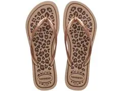 Chinelo Havaianas Slim Animals Rose Gold/Rose Gold Tam 37-38