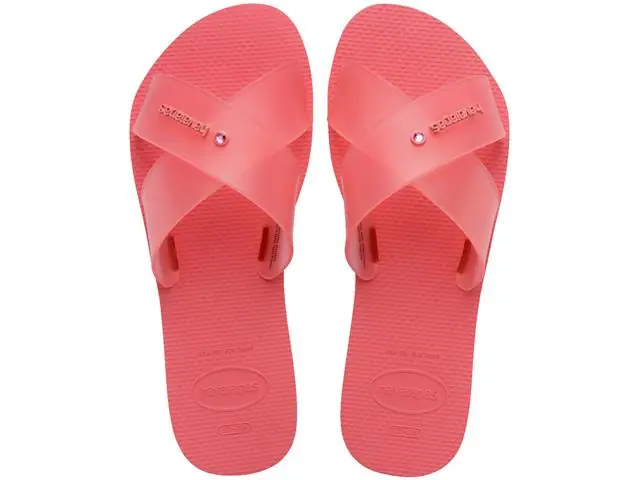 Chinelo Havaianas Aqua Jelly Fc Coral Tropical Tam 39-40