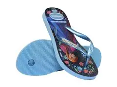 Chinelo Havaianas Kids Slim Princess Azul/Azul Lavanda Tam 25-26 - 3