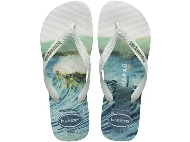 Chinelo Havaianas Top Surfer I Branco/Branco Tam 39-40