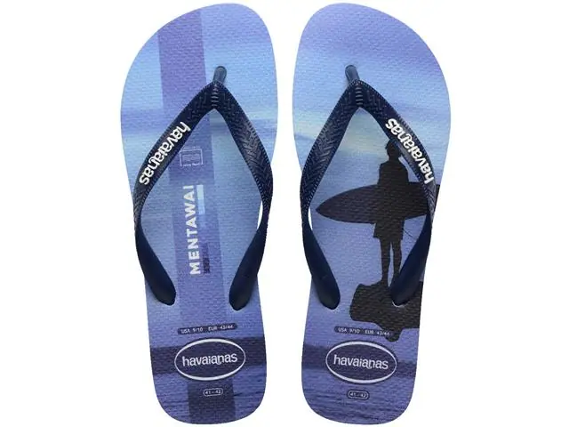 Chinelo Havaianas Top Surfer I Azul Lavanda Tam 41-42