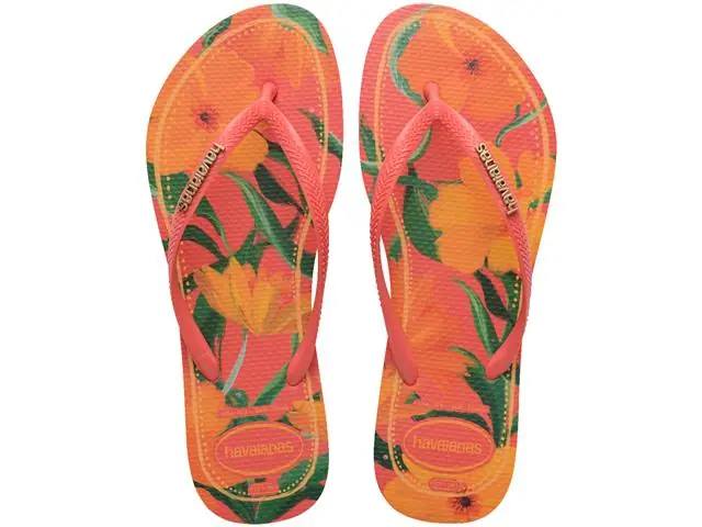 Chinelo Havaianas Slim Tropical Coral Tropical Tam 39-40
