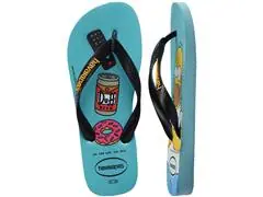 Chinelo Havaianas Simpsons Azul Tradi/Preto Tam 41-42 - 4