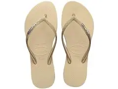 Chinelo Havaianas Slim Sparkle Me Areia Tam 39-40 - 0
