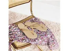 Chinelo Havaianas Slim Glitter Ii Areia Tam 37-38 - 6