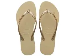 Chinelo Havaianas Slim Glitter Ii Areia Tam 39-40