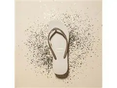 Chinelo Havaianas Slim Glitter Ii Areia Tam 39-40 - 5