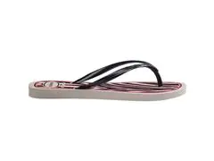 Chinelo Havaianas Slim Animals Bege Palha/Cinza Dark Metalico - 2