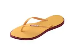 Chinelo Havaianas Slim Point Amaranto/Amarelo Caja - 5
