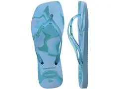 Chinelo Havaianas Square Jelly Fc Azul Lavanda - 4