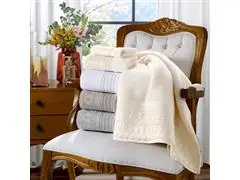 Kit Toalha Social Cristal 30x50 Renascenca 600 Prata 2pc - 0