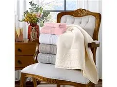 Kit Toalha Social Cristal 30x50 Renascenca 600 Prata 2pc - 4