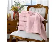 Kit Toalha Social Cristal 30x50 Renascenca 600 Prata 2pc - 5