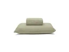 Jogo Cama Quen Basic Rolinho Liso 278 Verde Musgo 3pc