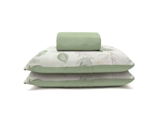 Jogo Cama Quen Basic Rolinho Est.Dominique Verde 3pc