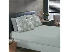 Jogo Cama Solteiro Basic Rolinho Est.Avencas Oliva 2pc - 2
