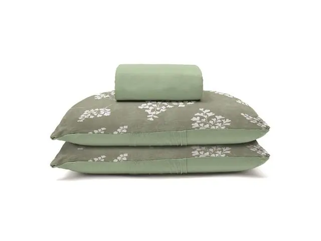 Jogo Cama Casal Basic Rolinho Est.Avencas Oliva 3pc