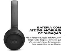 Fone de ouvido com Bluetooth JBLT530BTBLKBR (preto) - 3
