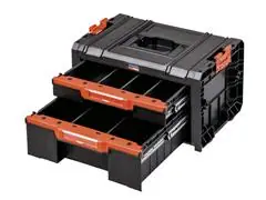 Caixa Plástica Modular Tramontina PRO com Duas Gavetas - 1