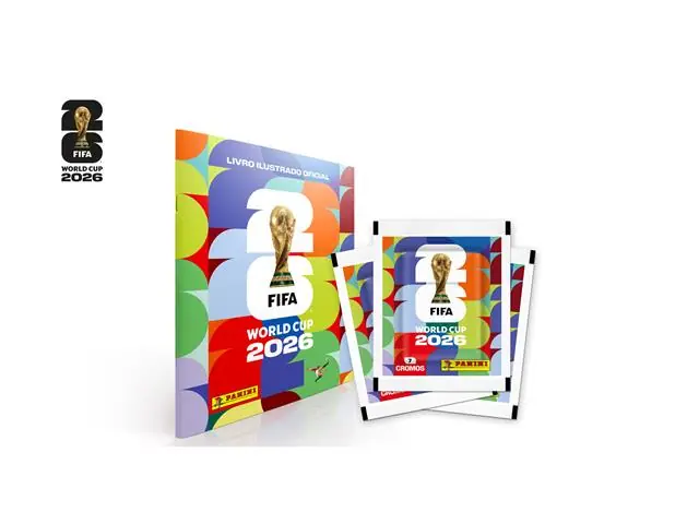 Kit Copa do Mundo: Álbum Brochura + 10 Envelopes de Figurinhas