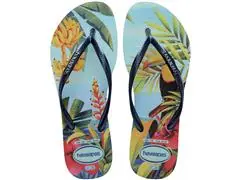 Chinelo Havaianas Slim Tropical Azul/Azul Tam 35-36 - 0