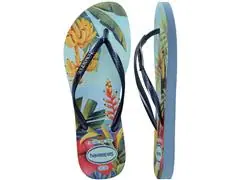Chinelo Havaianas Slim Tropical Azul/Azul Tam 41-42 - 4