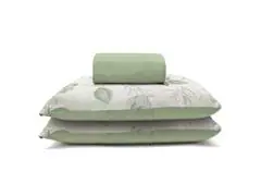 Jogo Cama King Basic Rolinho Est.Dominique Verde 3pc - 0