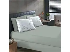 Jogo Cama King Basic Rolinho Est.Dominique Verde 3pc - 1