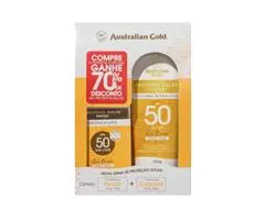Kit Protetor Solar Australian Gold FPS 50 200g + 50g