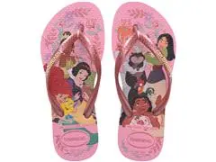 Chinelo Havaianas Kids Slim Princess Rosa/Rosa Tam 31-32