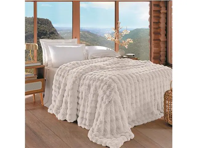 Manta Casal Buettner Aspen Branco 1 Peça