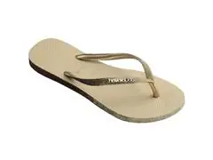 Chinelo Havaianas Slim Sparkle Me Areia Tam 33-34 - 1